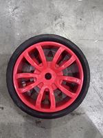 Roues en caoutchouc massif agricoles rouges neuves de 10 pouces, adaptées aux véhicules pour enfants et aux chariots de barbecue