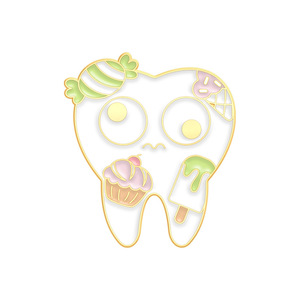 Diseño personalizado lindo <span class=keywords><strong>dientes</strong></span> broche médico esmalte Pin Oral Doctor enfermera solapa insignia para el Día Nacional o Halloween - Product Image 6