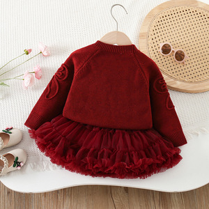 Ensemble <span class=keywords><strong>pull</strong></span> et jupe tutu pour filles 2026 – Nouveau style automne/hiver, design adorable pour petites filles, idéal pour les fêtes - Product Image 4