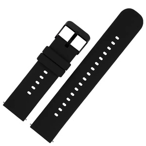Alta Qualidade Silicone Rodada Smartwatch Cinto Soft Quick Release Wristband 20mm 22mm Universal <span class=keywords><strong>Rubber</strong></span> Watch Band Straps - Product Image 3