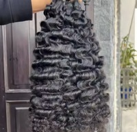 Lots de Cheveux Naturels Bruts en Gros du Vietnam, 100% Cheveux Humains Non Traités, Bouclés Birmans, Bouclés Indiens, Ondulés Naturels