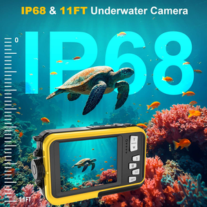 Cámara de Acción Sumergible de Doble Pantalla, Cámara Digital para Vlogs Subacuáticos para Estudiantes, Cámara de Buceo para Principiantes, Grabadora de Vlogs de Buceo - Product Image 4