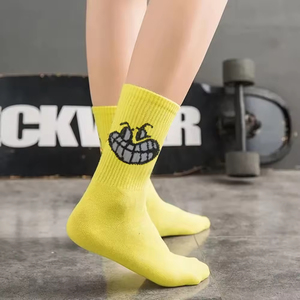 Wholesale Women's Funny Candy Color Spring Autumn Summer Cartoon Breathable Anti-Bacterial Crew <b>Socks</b> Cotton Blend High Quality - Product Image 4