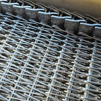 Bande transporteuse en maille spirale de haute qualité SS304 pour convoyeur rotatif