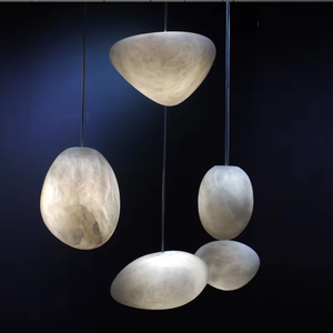 New Design Modern Minimalist Marble <b>Pendant</b> <b>Light</b> Living Room Bedroom Bedside Alabaster Linear Nordic <b>Chandelier</b> - Product Image 5