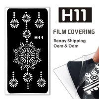 Usine Offre Spéciale personnalisé paillettes tatouage autocollant bas prix henné tatouage pochoirs Mehndi temporaire vacances de noël fournitures