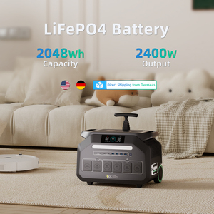 Estación de Energía Portátil Recargable de Onda Sinusoidal Pura con Batería MPPT de 2400W 2048WH, Compatible con Automóviles y Energía Solar, P2400 - Product Image 1