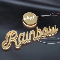 Plaque lumineuse led en acier inoxydable 304, lettres flottantes, identification solaire, pour la construction de maison