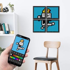 Divoom <span class=keywords><strong>Pixoo</strong></span> para Pixel Art Marco de fotos digital 16x16 Pantalla LED APP Controlada Animación fresca para montaje en pared/escritorio inteligente para - Product Image 4