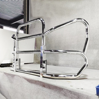 Dongsui Custom 304 Stainless Steel Electrophoretic Coated Deer Guard Moose Bumper untuk Freightliner Cascadia Volvo Vnl 2012-2026