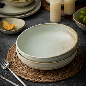 FENN mangkuk Pasta keramik 8.5 "bergaya Vintage, mangkuk sup buah makanan penutup UNTUK RESTORAN - Product Image 1