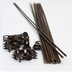 P10 marrone piccole piante rampicanti medie vite singolo stelo piante orchidee clip per il supporto delle piante - Product Image 1