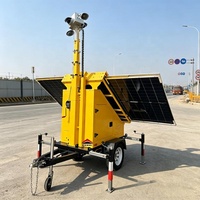 Nouvelle Arrivée : Remorque de Surveillance Solaire avec 3 Panneaux Solaires de 400W pour la Surveillance des Aéroports