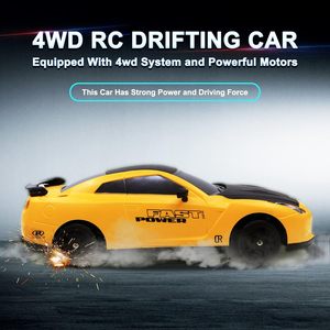 Xe điều khiển từ xa EPT 2.4G 1:24 <span class=keywords><strong>RC</strong></span> Drift 4WD, xe đua drift có đèn, tốc độ 15km/h, với lốp thay thế và chướng ngại vật - Product Image 3