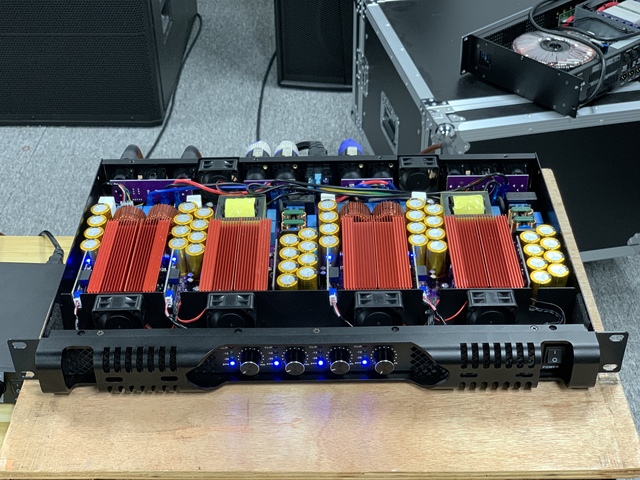 Class D Amplifier 4-Channel 4x1300W 1U Professional Digital Power Amplifier Linear Array Stereo Amplifier Audio Sound Equipment