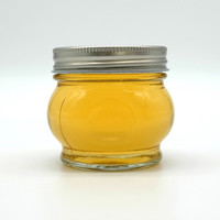 Mini bocaux en verre vides 25/35/50/75 ml pour emballage de nid d'oiseau de miel bouteille d'huile de noix de coco vierge bouchon à vis étanchéité pour gelée