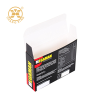 Carton blanc avec impression couleur personnalisée Emballage en papier de capsule Boîte médicale de produit de pilule aphrodisiaque pour soins de santé