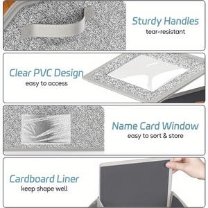 Boîte de rangement multifonctionnelle pour chapeaux-Organisateur de casquettes de baseball pliable de grande capacité avec couvercle, conteneur à fermeture éclair anti-poussière - Product Image 6