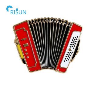 Fabrication d'épingles en émail, badge d'émail, instruments de musique, guitare, violon, <span class=keywords><strong>piano</strong></span>, épingles en émail personnalisées sur le thème de la musique - Product Image 4