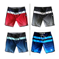 Shorts de plage pour hommes, motif floral estival, taille élastique, pantalon de plage à taille mi-haute, tricoté formel pour le surf