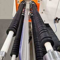 Machine de découpe automatique de ruban adhésif à quatre arbres JCD 1300 mm, avec tourelle de refendage et rembobinage, tensionnement automatique servo et contrôle PLC