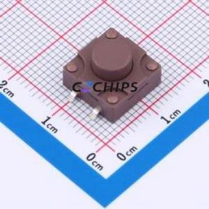 TSX12311-080D531DH-R0500 Tactile Switch SMD-4P,11.7x11.5mm Switch Single Pole Single Throw Round Button 2.8N 11.7mm - Product Image 1