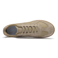 Chaussures de Skateboard pour Hommes Baskets de Skate en Cuir Véritable de Vache à Lacets Rétro, Plateforme à Semelle Épaisse à Talon Interne Rehaussant