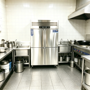 Sistema de Refrigeración de Alta Eficiencia, Refrigerador Comercial y Doméstico Antioxidante con Funcionamiento Estable y Larga Vida Útil, Diseño de Cuatro Puertas - Product Image 4