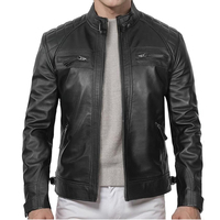 Nouvelle Veste en Toile et Cuir pour Homme 2025 – Hiver/Printemps, Imperméable, Coupe-Vent, Respirante, Décontractée, Noire – Meilleure Vente