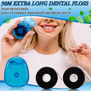 <span class=keywords><strong>Fil</strong></span> <span class=keywords><strong>dentaire</strong></span> durable en charbon de bambou expansé - Menthe fraîche, emballage personnalisable pour une élimination profonde de la plaque <span class=keywords><strong>dentaire</strong></span> - Product Image 4