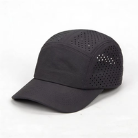 Gorra de Running de Secado Rápido para Verano, con Orificios Láser, 5 Paneles, Impermeable, para Campamento