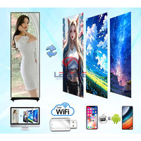 Affichage d'épissage sans couture P1.53 P1.86 HD d'intérieur support mobile affiche de sol vidéo mur panneau flexible affiche extérieure écran LED