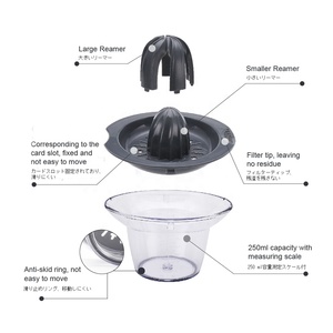 Exprimidor de Cítricos de Plástico, Exprimidor Manual de Limones y Naranjas, Contenedor para Jugo, Uso Diario, Ecológico, Duradero, No Tóxico - Product Image 3