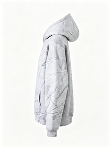 <span class=keywords><strong>Sweat</strong></span>-shirt à capuche camouflage surdimensionné en laine et coton de haute qualité, nouveau design, adapté aux vêtements de sport d'hiver pour garçons - Product Image 6