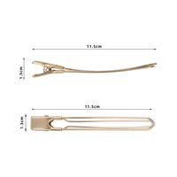 Pinces de sectionnement pour cheveux sans pli, en acier inoxydable, type bec de canard, étanches, pour coiffage, coupe et rouleaux, emballage carton
