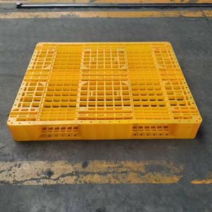 Düşük fiyat yüksek kaliteli HDPE avrupa istiflenebilir çift taraflı dört yönlü plastik palet - Product Image 3