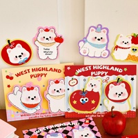 Adorables blocs-notes autocollants double face Western Highland pour agendas et messages