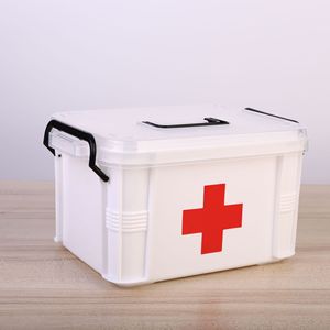 Boîte à médicaments en plastique multicouche extra-large, boîte de premiers soins, outil médical domestique, soins pour bébé, rangement en PP, sûr - Product Image 2