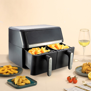 Nhà Máy Giá 9L Hộ Gia Đình Lớn Nồi Chiên Không Khí Điện Hiện Đại Quảng Trường Phong Cách Đôi Có Thể Tháo Rời Rrying Giỏ Dầu Miễn Phí Nồi - Product Image 3