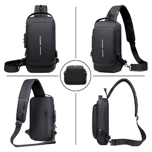 Nouveau Sac Bandoulière Multifonctionnel pour Homme, Étanche, avec Port de Chargement USB et Verrouillage par Mot de Passe, Sac de Poitrine - Product Image 4