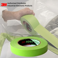 Ruban de masquage vert 3M, ruban de masquage vert haute performance 3M 401+ pour les applications de masquage de peinture critiques dans l'automobile et les véhicules