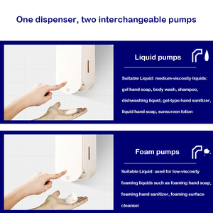 Distributeur de <span class=keywords><strong>savon</strong></span> liquide/mousse pour les mains Smarlean Neat Series Commercial H5, 1000 ml, plastique, ADA, pour les écoles - Product Image 5