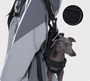 Tas Ransel Anjing Model Sederhana dengan Tali Horizontal Ganda, Bahan Katun & Nilon yang Nyaman untuk Bersepeda dengan Anjing Peliharaan - Product Image 1