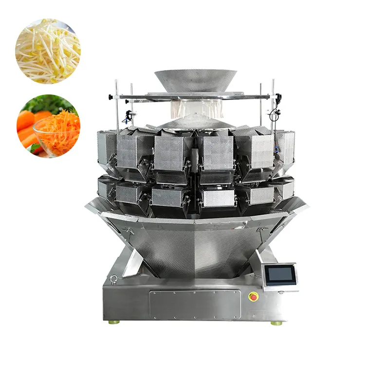 Confezionatrice automatica per pesatura alimentare ad alta precisione pesatrice multiteste standard a 10/14 teste