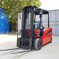 Forklift Listrik Mini Portabel Teleskopik 4WD 3-4 Ton LEAD LD-30EF Buatan Pabrik Cina (Aki Timbal Asam)