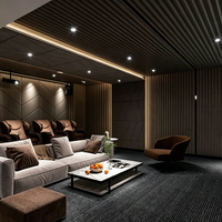 Panneau acoustique moderne recouvert de tissu, multi-épaisseurs, classe de résistance au feu B1, NRC 0.9, réduction du bruit, chambre à coucher, hôtel, appartement