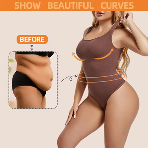 Một Mảnh Shaplass Giảm Béo Điêu Khắc Không Tay Tummy Kiểm Soát Bodysuit Đối Với Phụ Nữ Mỏng Eo Huấn Luyện Viên Với Hooks Cộng Với Kích Thước - Product Image 4