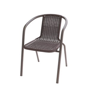 Outdoor Rattan <b>Chair</b> <b>Stackable</b> Plastic <b>Garden</b> <b>Chair</b> Waterproof Sun Proof Patio Dining <b>Chair</b> Set Adult Use - Product Image 5