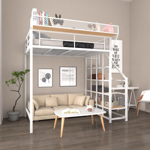 Bộ đồ giường đôi gấp ghế đơn đôi Nệm Vua Kích thước kim loại khung Nữ Hoàng giường, Kid bunk gấp giường với trượt nệm - Product Image 4