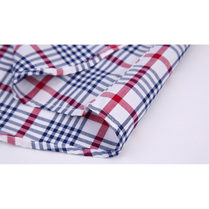 Los hombres de alta calidad de moda 100% algodón italiano de manga larga Camisa de cuadros - Product Image 5